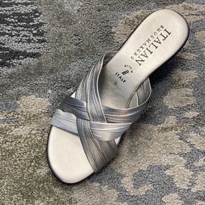 COPY - Multi silver/grey wedge women sandals
